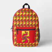 Chinesisches New Year Dragon Fraktal Bedruckter Rucksack (Vorderseite)