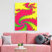 Chinesisches New Year Dragon Fraktal Canvas Print Leinwanddruck (Insitu (Wohnzimmer))