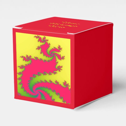 Chinesisches New Year Dragon Fraktal Custom Favor Geschenkschachtel (Vorderseite)