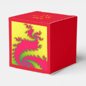 Chinesisches New Year Dragon Fraktal Custom Favor  Geschenkschachtel (Rückseite)