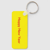 Chinesisches New Year Dragon Fraktal Custom Schlüsselanhänger (Rückseite)