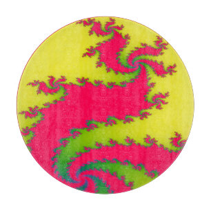 Chinesisches New Year Dragon Fraktal Cutting Board Schneidebrett