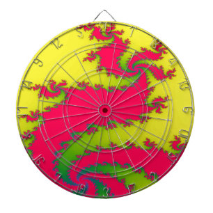 Chinesisches New Year Dragon Fraktal Dart Board Dartscheibe