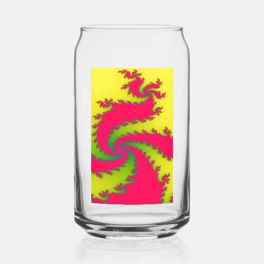 Chinesisches New Year Dragon Fraktal Dosenglas (Vorderseite)