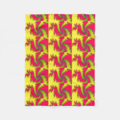 Chinesisches New Year Dragon Fraktal Fleece Blanke (Vorderseite)