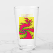 Chinesisches New Year Dragon Fraktal Glas (Rückseite)