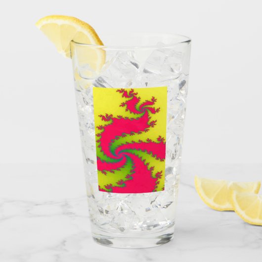 Chinesisches New Year Dragon Fraktal Glas (Vorderseite Ice)