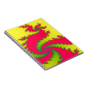 Chinesisches New Year Dragon Fraktal Notebook Notizblock (Rechte Seite)
