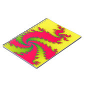 Chinesisches New Year Dragon Fraktal Notebook Notizblock (Linke Seite)
