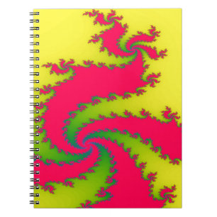 Chinesisches New Year Dragon Fraktal Notebook Notizblock