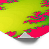 Chinesisches New Year Dragon Fraktal Poster (Ecke)
