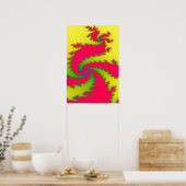 Chinesisches New Year Dragon Fraktal Poster (Küche)