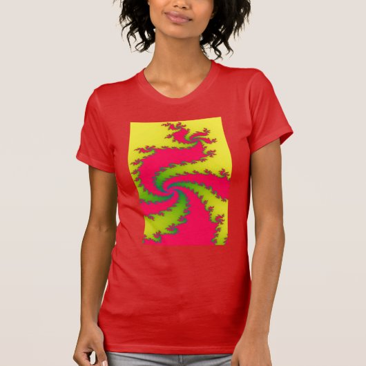 Chinesisches New Year Dragon Fraktal T Shirt (Vorderseite)