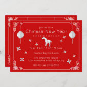 Chinesisches New Year Origami Horse Einladung (Vorne/Hinten)