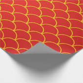 Chinesisches New Year Red Gold Design Wrapper Geschenkpapier (Ecke)