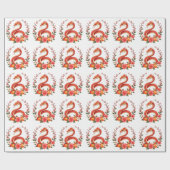 Chinesisches niedliches Lachen im Schlangenjahr Geschenkpapier (Flach)