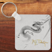 Chinesisches Original Dragon Year Monogram SqK Schlüsselanhänger (Vorderseite)