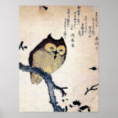 Chinesisches Owl Print Poster (Vorne)
