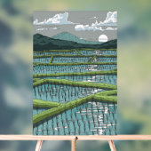 Chinesisches Paddy Field Acrylschild (Neutral)