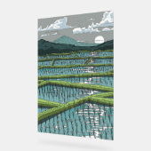Chinesisches Paddy Field Acrylschild (Winkel)