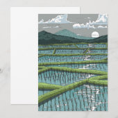 Chinesisches Paddy Field Einladung (Vorne/Hinten)