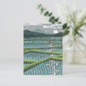 Chinesisches Paddy Field Postkarte (Stehend Vorderseite)