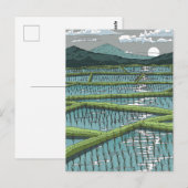 Chinesisches Paddy Field Postkarte (Vorne/Hinten)