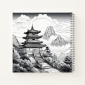 Chinesisches Pagoda Concept Journal Notizblock (Rückseite)