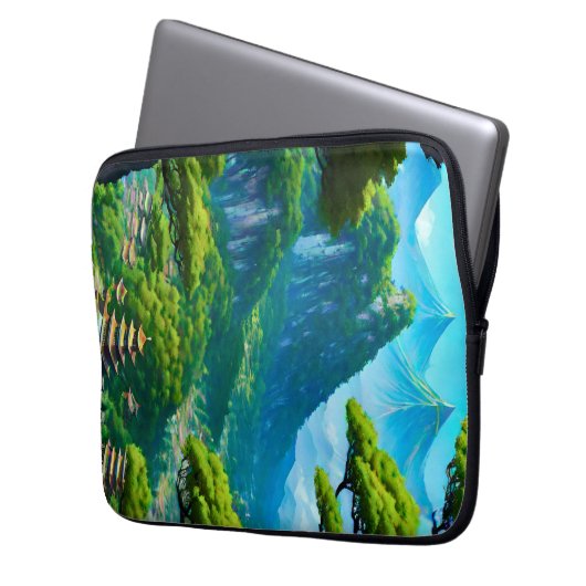 Chinesisches Palasttal Laptopschutzhülle (Vorderseite Links)