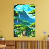 Chinesisches Palasttal Leinwanddruck (Insitu (Wohnzimmer))