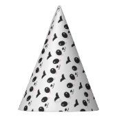 Chinesisches Panda-Bärn-Schwarzweiss-Rosa Partyhütchen (Links)