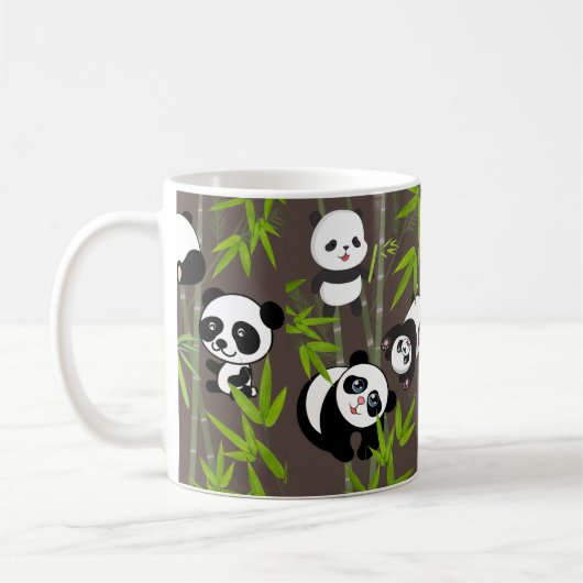 Chinesisches Panda-Muster Kaffeetasse (Links)
