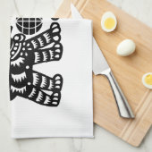 Chinesisches Papercut Earth Hund Jahr 2018 Küchent Handtuch (Viertel Falte)