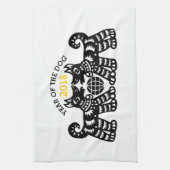 Chinesisches Papercut Earth Hund Jahr 2018 Küchent Handtuch (Vertikal)