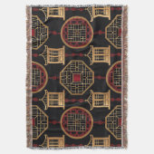 Chinesisches Pavillon-Gittermuster Decke (Vorderseite Vertikal)