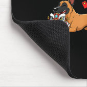 Chinesisches Pferd Belgischer Malinois Männer Frau Mousepad (Ecke)