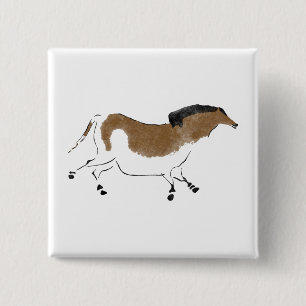 Chinesisches Pferd Button