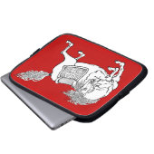 Chinesisches Pferd Laptopschutzhülle (Vorne Knopf)