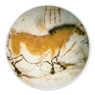 Chinesisches Pferd,Lascaux prähistorische Höhlenma Keramikknauf