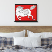 Chinesisches Pferd Leinwanddruck (Insitu (Schlafzimmer))