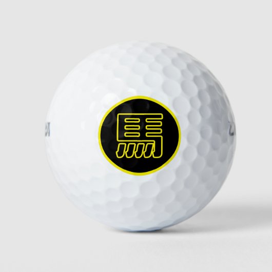 Chinesisches Pferd mit traditioneller China zodiac Golfball (Vorderseite)