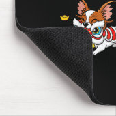 Chinesisches Pferd Papillon Lustige Kinder Männer  Mousepad (Ecke)