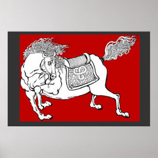 Chinesisches Pferd Poster