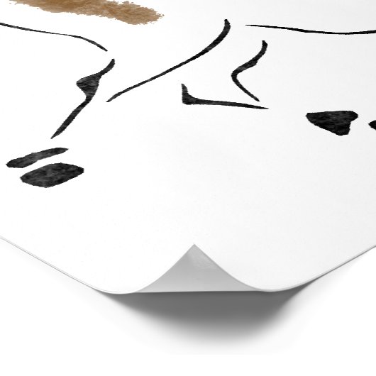 Chinesisches Pferd Poster (Ecke)