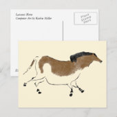 Chinesisches Pferd Postkarte (Vorne/Hinten)