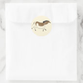 Chinesisches Pferd Runder Aufkleber (Tasche)