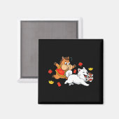 Chinesisches Pferd Samojede Lustige Kinder Männer Magnet (Vorderseite/Rückseite)