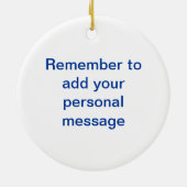 Chinesisches Porzellan-Muster Keramikornament (Hinten)