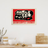 Chinesisches Propagandaplakat Der unbesiegbare Poster (Küche)
