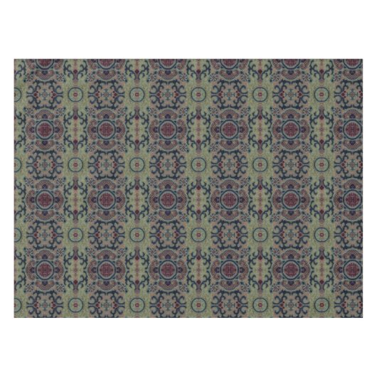 Chinesisches Qing Dynsty Blume Brocade-Muster Tischdecke (Vorderseite (Horizontal))